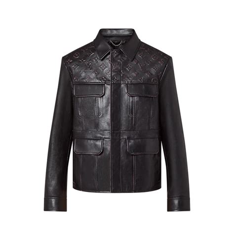 lv men's leather jacket